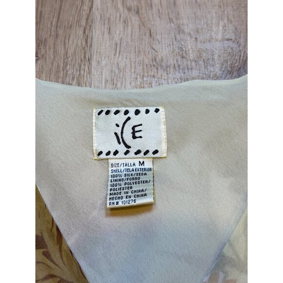 Y2K ICE Floral Silk Fairy Blouse Top By Ice S - Picture 6 of 6